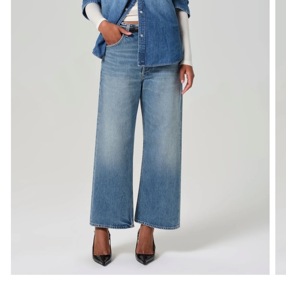 Citizens of Humanity Women's Blue Medium Wash 100% Cotton Gaucho Jeans 31 NEW - Picture 1 of 5